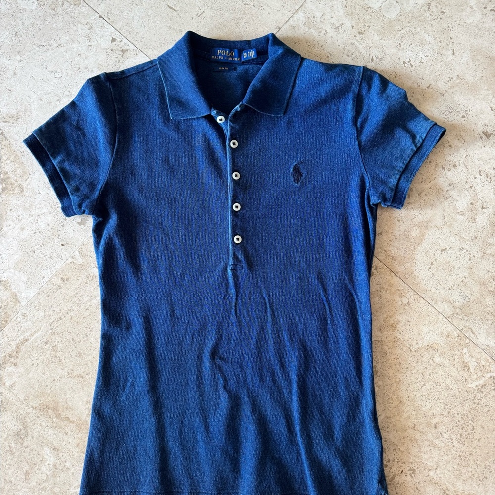 Polo by Ralph Lauren Women's Blue Short Sleeve Tee